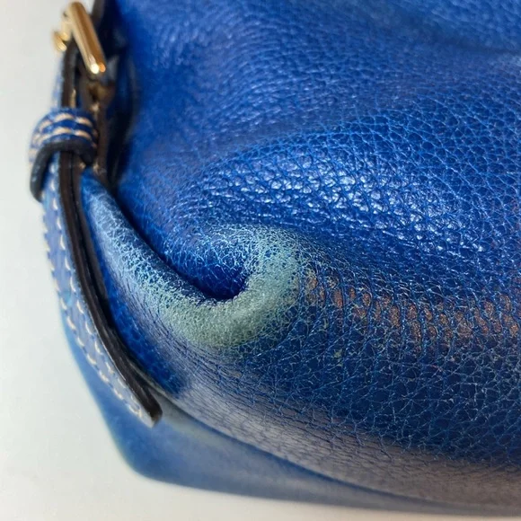 Dooney & Bourke Blue Leather Hobo Bag - Picture 4 of 12